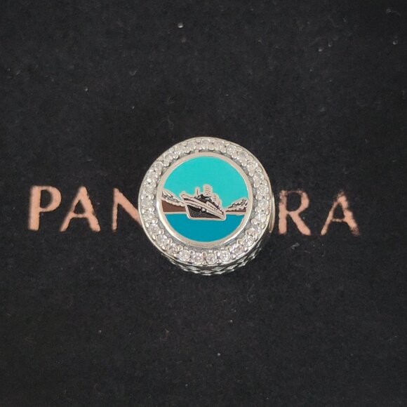 Pandora Cruise Charm Inside Passage Alaska Bead Charm S925 Silver with box - Picture 1 of 8